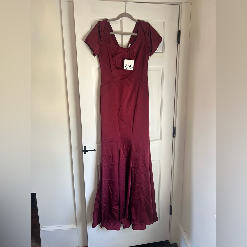 Zac Posen Red Gown Dress NWT Size 8